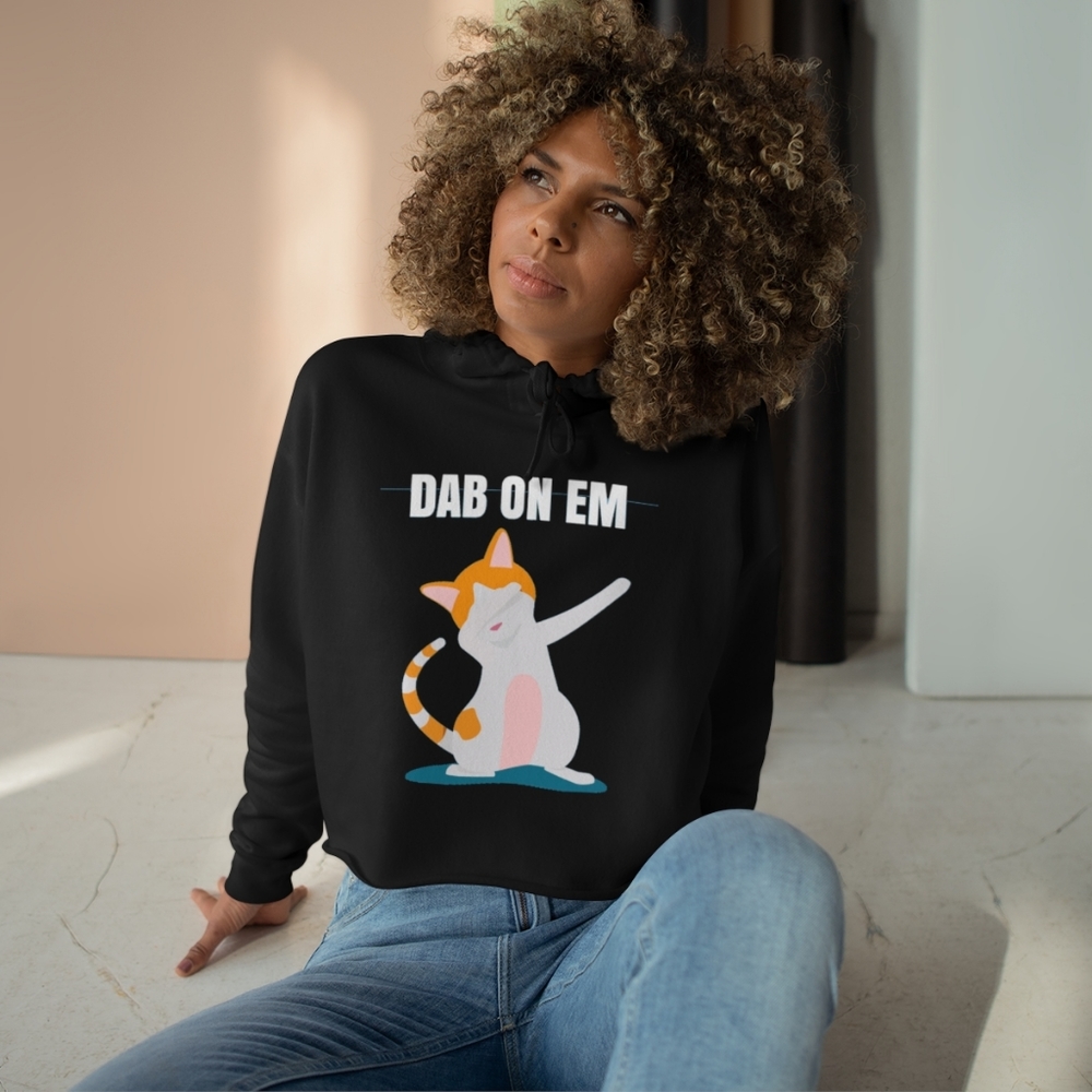 DAB ON EM CROP TOP SWEATER